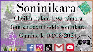 Cheikh Bakou Essa cámara Ganbanaaxu Feddé soninkara Gambie le 03032024 [upl. by Adliwa347]