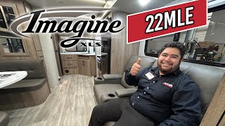 2024 Grand Design Imagine XLS 22MLE Walkthrough  Perfect Couples Travel Trailer [upl. by Hobard940]