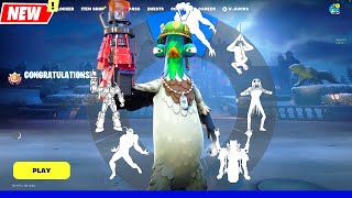 Fortnite Birds of a Feather SGT DRAKE Skin doing all BuiltIn Emotes and Funny Dancesシ [upl. by Rramaj]