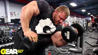 IFBB Pro Bodybuilders Justin Compton amp Juan Morel Big Arms Bicep Attack [upl. by Amrac245]