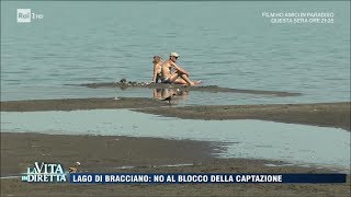 Allarme siccità lago di Bracciano no al blocco della captazione  La Vita in Diretta 31072017 [upl. by Dis821]