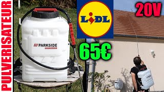 LIDL pulvérisateur PARKSIDE PERFORMANCE électrique de jardin à pression 20V PRDSP 20Li B2 6 BAR [upl. by Molton]