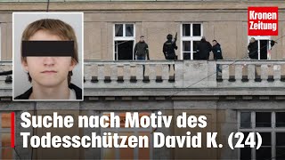 Amoklauf an Prager Uni  Suche nach Motiv des Todesschützen David K 24  kronetv NEWS [upl. by Yc]