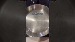 How to tell if your stainless steel pan is hot enough [upl. by Bloxberg]