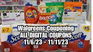 Walgreens Couponing InStore ALL DIGITAL COUPONS 11623  111123 [upl. by Enytnoel]