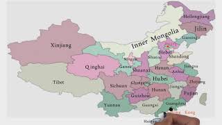 Provinces of China  China Provinces  Political Map of China  China Map 2022 Series of World Map [upl. by Alat]