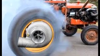 Turbo Tractor Burnouts amp Donuts [upl. by Bili]