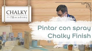 Chalky Academy  Cómo pintar una lata con spray Chalky Finish pintura a la tiza [upl. by Kunkle]