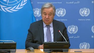 COP15 Guterres salue un quotpacte de paix avec la naturequot  AFP [upl. by Aible]