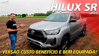 TOYOTA HILUX SR 4x4 2024  Versão que Supera Ranger XLS [upl. by Anerda]