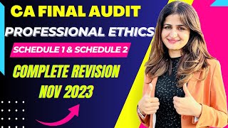 CA FINAL AUDIT REVISION  FINAL AUDIT MARATHON  NOV 2024  MAY 2025  PART 2  PROFESSIONAL ETHICS [upl. by Ahsiram]