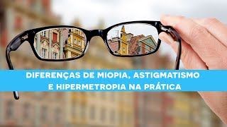 Diferenças Miopia Astigmatismo e Hipermetropia [upl. by Yggep]