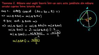 Unghi înscris în cerc teorie  LectiiVirtualero [upl. by Jehanna797]