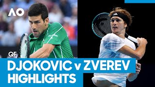 Novak Djokovic vs Alexander Zverev Match Highlights QF  Australian Open 2021 [upl. by Edieh]