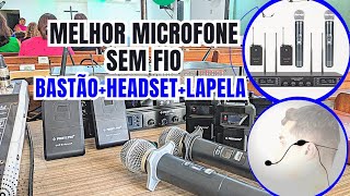 29 MICROFONE sfio PROFISSIONAL custo benefício quotbastãobodypackquot💥 [upl. by Euhc]