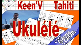 KeenV Tahiti Tuto Ukulélé Tabs [upl. by Maidel]