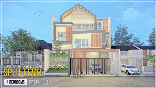 12x12 m  Luxury Split Level House Design with 4 Bedrooms Could be Your Dream House [upl. by Racso]