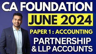 Dissolution of Firm  3  Ch 10 Unit 6  CA Foundation Accounts June 2024  CA Parag Gupta [upl. by Decca]