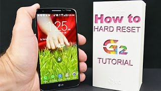 How to factory reset LG G2 D802  tutorial HD [upl. by Camfort292]