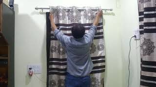 HOW TO FIX CURTAIN RODS amp BRACKETS AT HOMEHowTo Hang a Curtain Rod by eesha media [upl. by Valer138]