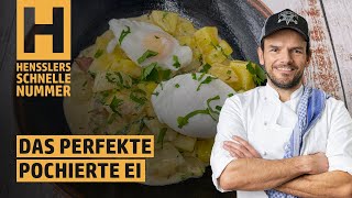 Schnelles Das perfekte pochierte Ei Rezept von Steffen Henssler [upl. by Enitsyrhc]