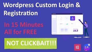 Create Custom Login Page ✅ Custom Registration Page with Elementor in Wordpress [upl. by Nattie]