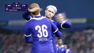 RSC Anderlecht  KV Kortrijk PES 2021 GAMEPLAY [upl. by Letsirk]