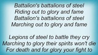 Saxon  Battalions Of Steel Lyrics [upl. by Griffiths]