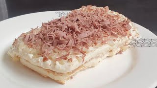 EL MEJOR POSTRE QUE PROBARÁS Postre de tres leches o Napoleón  FÁCIL Y ECONÓMICO [upl. by Ydarb]