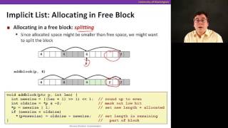 Memory Allocation Video 3 Implementation [upl. by Nnaynaffit]