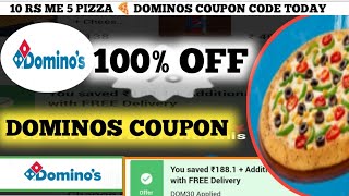 10 rs me 5 pizza 🍕 dominos coupon code today [upl. by Germaine807]