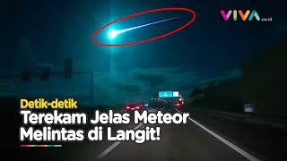 Langka Momen Hujan Meteor Bikin Langit Jadi Terang Benderang [upl. by Menendez]