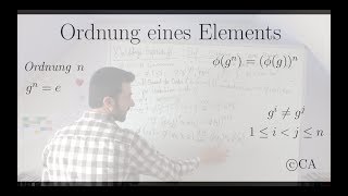 Ordnung Element geht auf Element derselben Ordnung Isomorphismus  Beweis Algebra Gruppentheorie [upl. by Hakim]