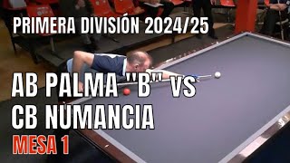 1ª J PRIMERA DIV  AB PALMA ¨B¨ vs CB NUMANCIA  M 1  T 202425 [upl. by Elitnahc292]