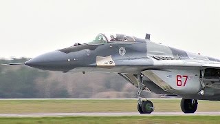 MiG29 Taking Off  Polish Air Force [upl. by Arednaxela]