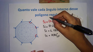 Ângulo interno de um polígono regular  Prof Edna Mendes  Somatize [upl. by Flyn]