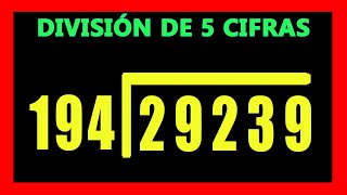 ✅👉 Divisiones de 5 cifras en el dividendo y 3 en el divisor [upl. by Terle267]