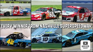 Every NASCAR Winner from Nashville Superspeedway 20012023 [upl. by Ayanet369]