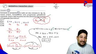 QUEBRANDO A BANCA CETAP  NIVEL MEDIO CONCURSO ANANINDEUA  SO MATEMATICA [upl. by Laaspere253]