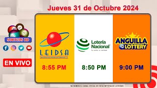 Lotería Nacional LEIDSA y Anguilla Lottery en Vivo 📺│Jueves 31 de Octubre 2024  855 PM [upl. by Kylander]