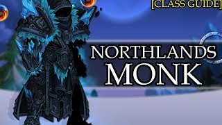 AQW  Northlands Monk Class Guide Enhancements Class Skills Combos Soloing Farming PvP [upl. by Natsirt389]