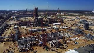 Sasol’s US Mega Project March 2018  Latest aerial view of construction [upl. by Hserus]