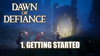 Dawn of Defiance Gameplay  Ep1  Getting Started with InGame Tutorial [upl. by Lochner]