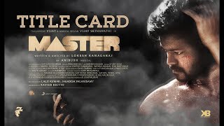 Master  Title Card Video  Beast  Thalapathy Vijay  BGM [upl. by Necaj]