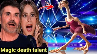 Sacred Riana Magician Fan Made SCARES The Judges with INVISIBLE Magic Britains Got Talent 2024 [upl. by Shorter]