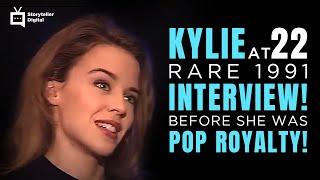 KYLIE MINOGUE BEFORE SHE RULED POP Unseen 1991 Interview with a 22YearOld Kylie OMG [upl. by Adnirolc]