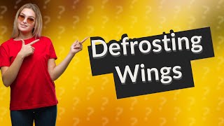 How do you defrost chicken wings in water [upl. by Notserc669]