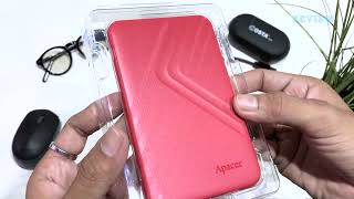 REVIEW HARDISK EKSTERNAL APACER SLIM 1 TB [upl. by Htebasil]