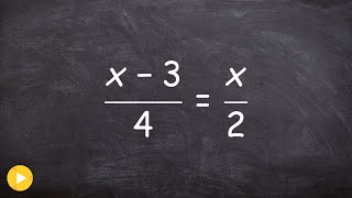 How to solve a proportion with a variable on both sides [upl. by Lipski]