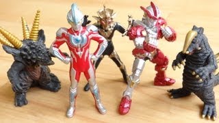 【後編】ギンガ系５体セット！食玩 ウルトラ怪獣図鑑をレビュー＆ウルトライブ！ウルトラマンギンガ ジャンナイン ブラックキング サンダーダランビア [upl. by Ahsinna]